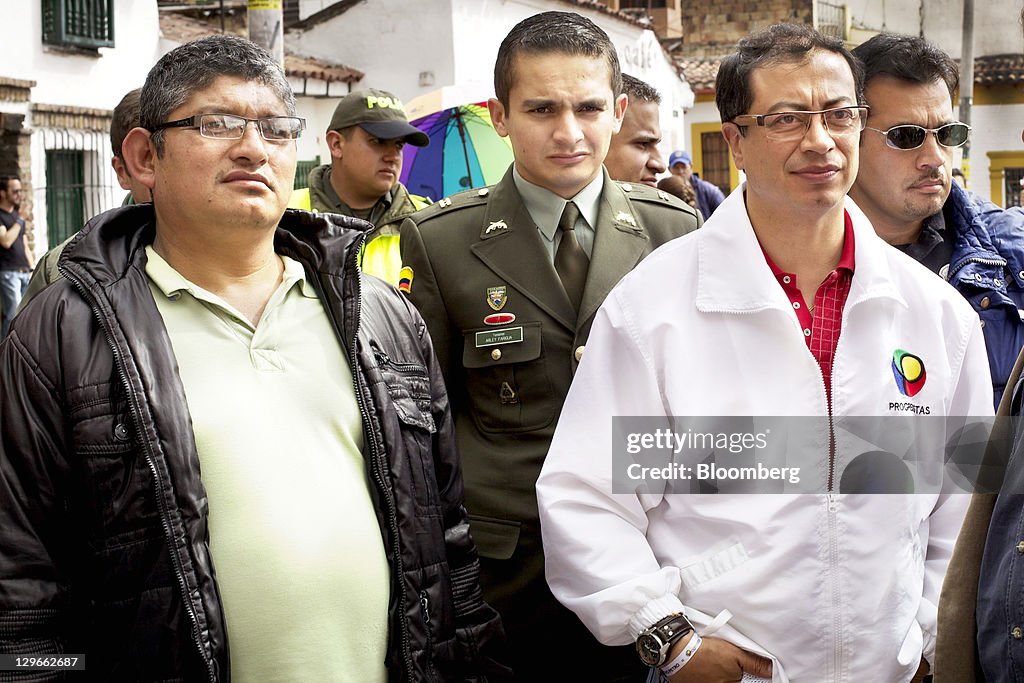 Bogota Mayoral Candidate Gustavo Petro Campaign Event