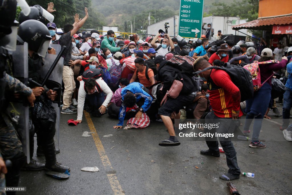 Migrant Caravan Arrives in Guatemala On Its Journey To The U.S.