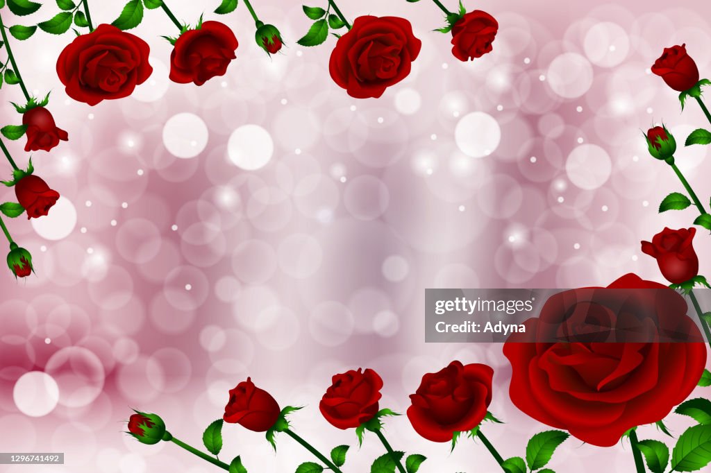 Red Roses Work Background Red Roses Background High-Res Vector Graphic - Getty Images