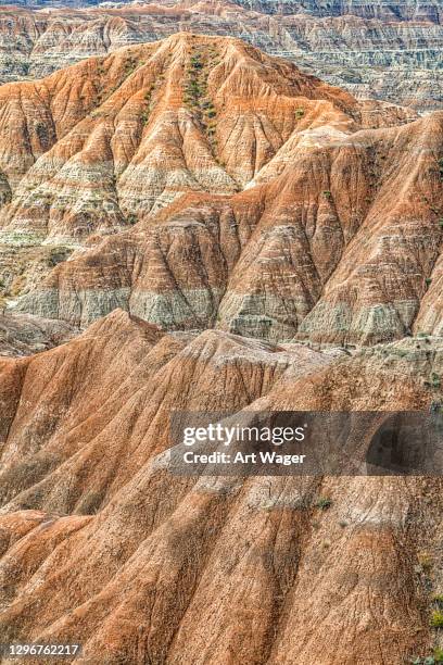 detail of the badlands, south dakota - badlands national park stock pictures, royalty-free photos & images