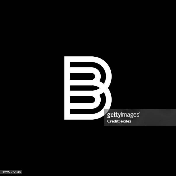 b letter logo - b stock illustrations