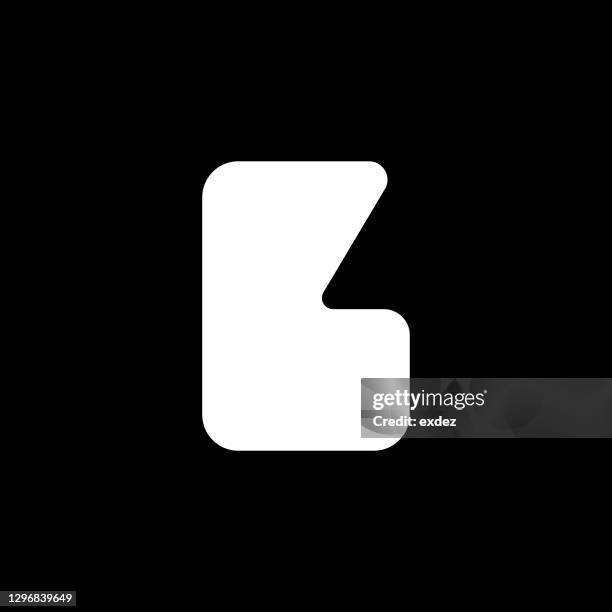 b letter logo - letter b stock illustrations
