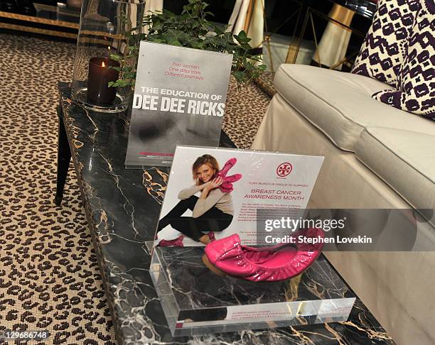 General view of atmosphere at the Tory Burch and HBO launch of the CYNTHIA SHIRT to celebrate the HBO documentary The Education of Dee Dee Ricks and...