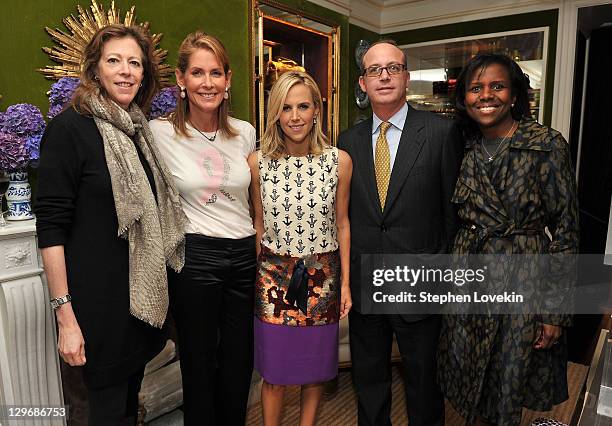 Executive producer Jane Rosenthal, TV personality Perri Peltz, designer Tory Burch, co-founder of Peltz Capital Management Harlan Peltz, and TV...