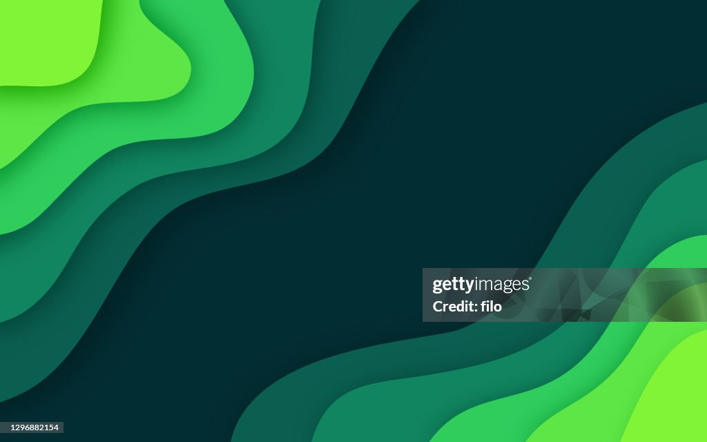 Achtergrond groene abstracte lagen
