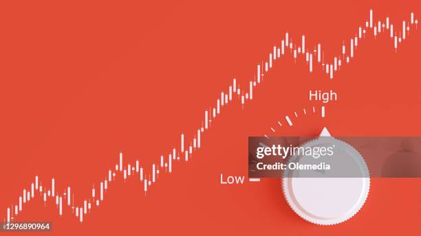 business risk konfigurierbarer umschalter. position hoch niedrig - toggle switch stock-fotos und bilder