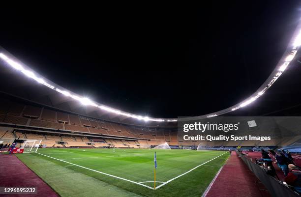 General view inside the stadium prior to the Supercopa de Espana Final match between FC Barcelona and Athletic Club at Estadio de La Cartuja on...