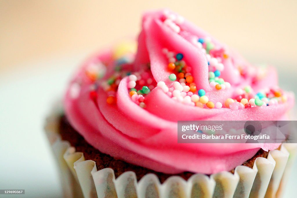 Pink cupcake