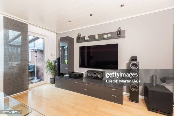 living room hdr - stereoanlage stock-fotos und bilder