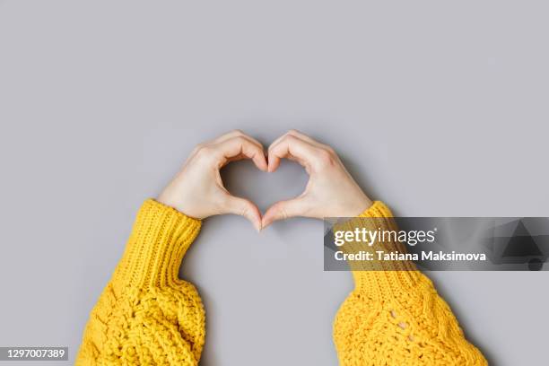 heart from hands, valentines day concept. - heart hands stock pictures, royalty-free photos & images