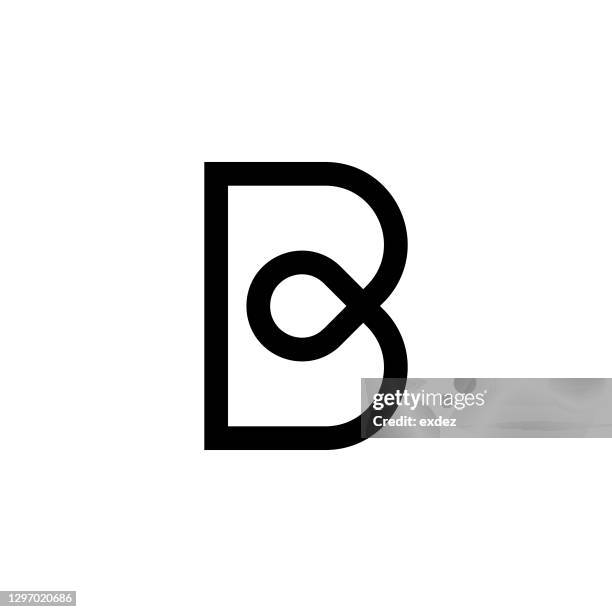 illustrations, cliparts, dessins animés et icônes de logo de lettre b - lettre b