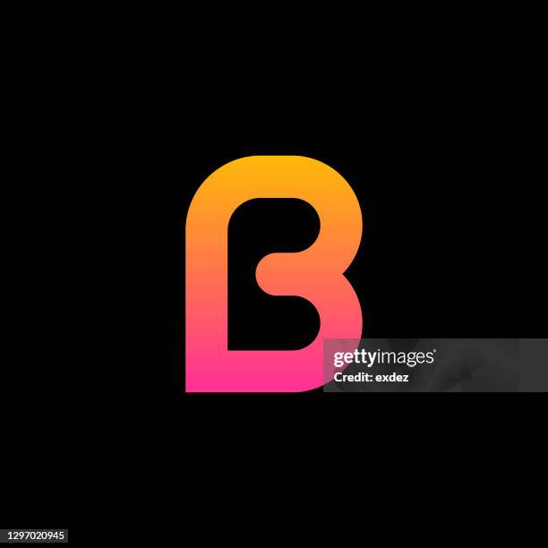 ilustraciones, imágenes clip art, dibujos animados e iconos de stock de logotipo de la letra b - letra b