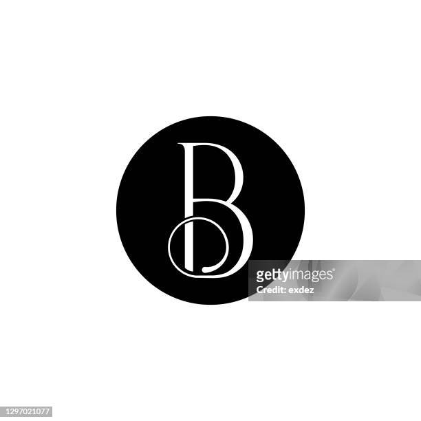 b letter logo - letter b monogram stock illustrations