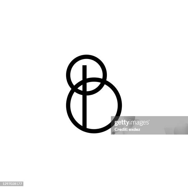 illustrations, cliparts, dessins animés et icônes de logo personnalisable de lettre de b - lettre b