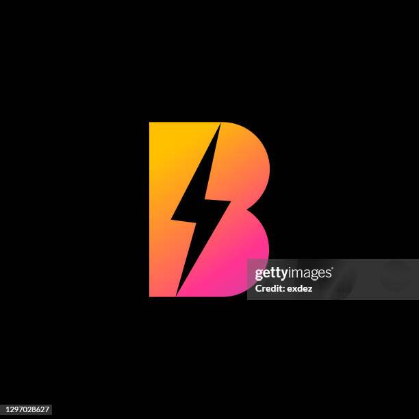 customizable b letter logo - letter b stock illustrations