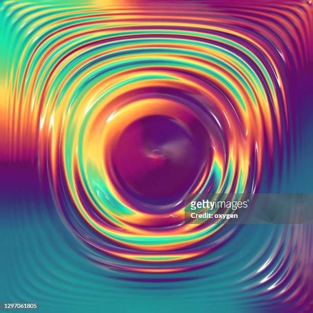 swirl spiral abstract motion blured neon yellow violet background - farben mischen stock-fotos und bilder