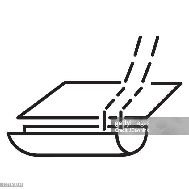 home efficiency gutter or eavestrough thin line icon set - editable stroke - gutter stock illustrations