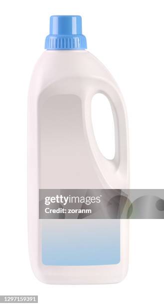 white fabric softener - shampoo bottle white background stock pictures, royalty-free photos & images