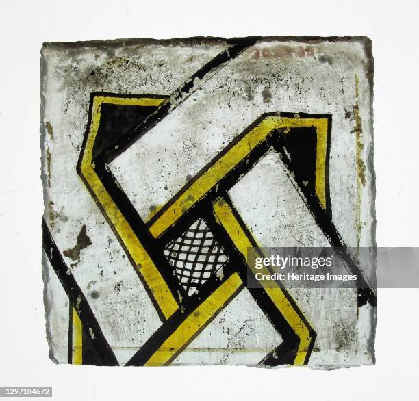 Glass Fragment, European, 15th century. Artist Unknown.