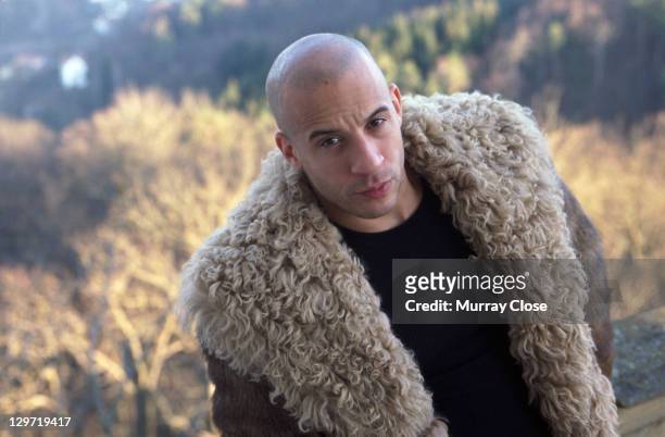 American actor Vin Diesel as Xander Cage in a publicity still for the film 'xXx', 2002.