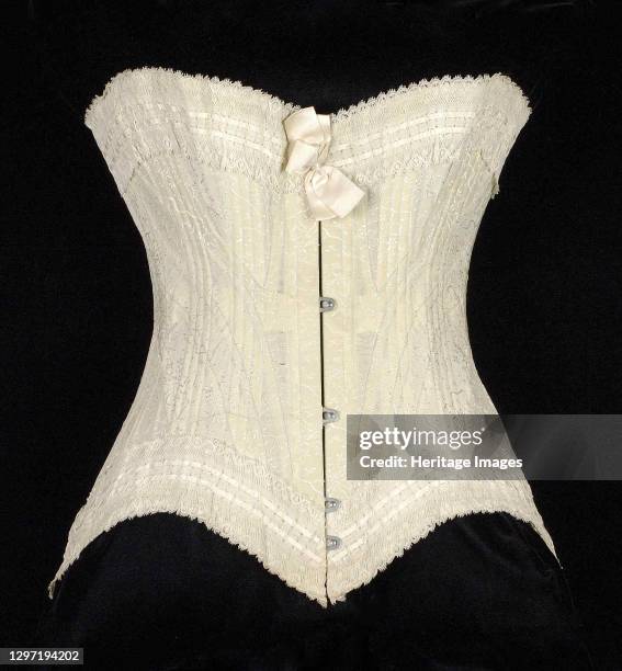 Corset, American, circa 1892. Artist Unknown.