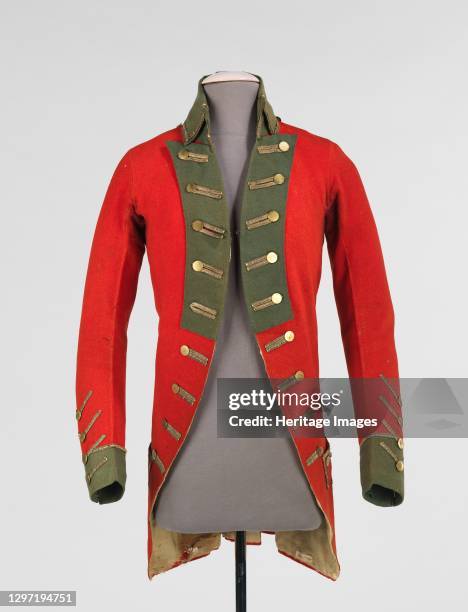 Military coat, American, 1775-83. Artist Unknown.