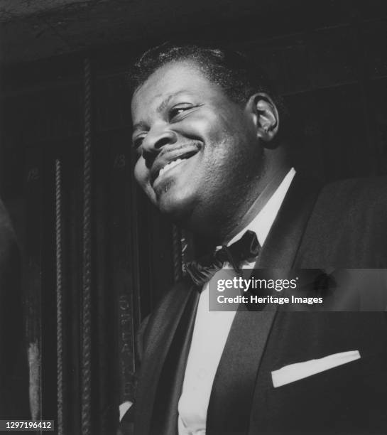 Oscar Peterson, c1965. Artist Brian Foskett.