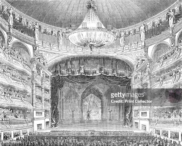 English theatricals at Paris - the Salle Ventador, 1844. A production of Shakespeare's 'Othello' on the French stage. 'The Salle itself is perhaps...