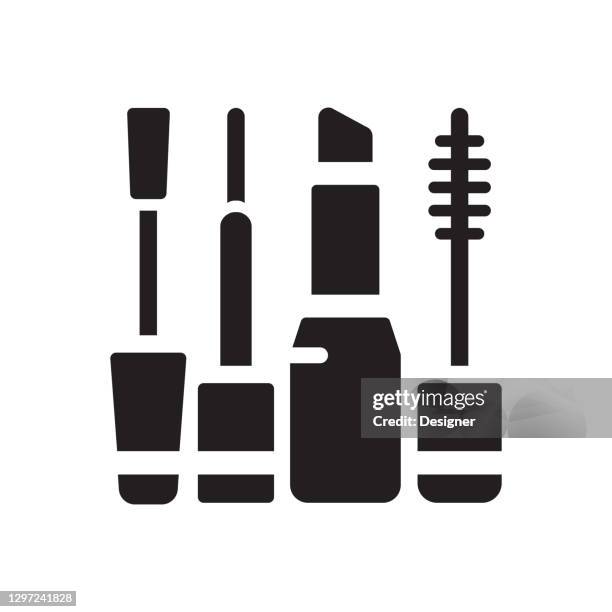 make up icon, vector symbol illustration. - foundation make up stock illustrations