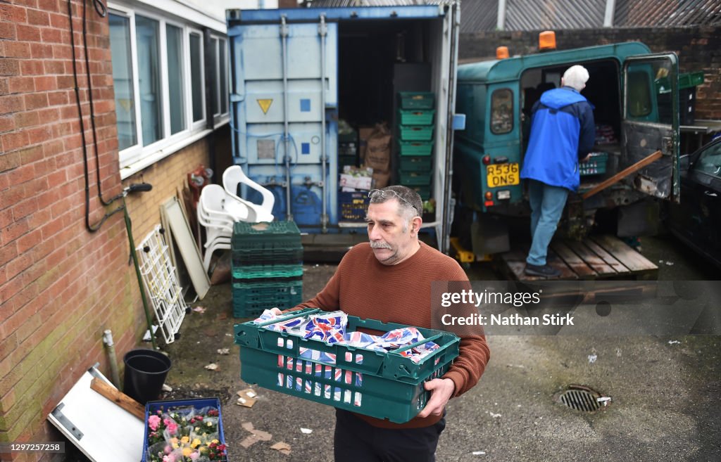 Foodbank Distributes Supplies Donated By Supermarkets To Military Veterans