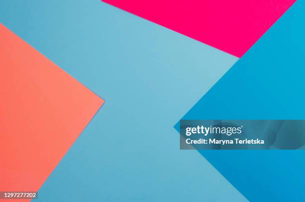 bright paper background of several colors. - blue raspberry stock pictures, royalty-free photos & images