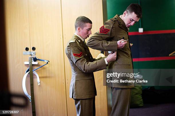 Junior Recruits At The Uniacke Barracks In Harrogate North Yorkshire