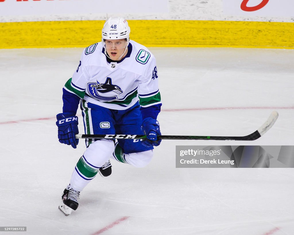 Vancouver Canucks v Calgary Flames