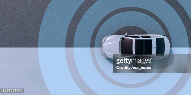 autonomous self driving vehicle - transportation imagens e fotografias de stock