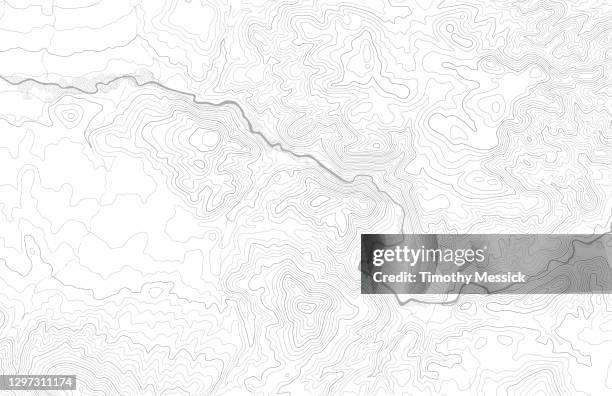 topographic map contours - contour lines stock illustrations