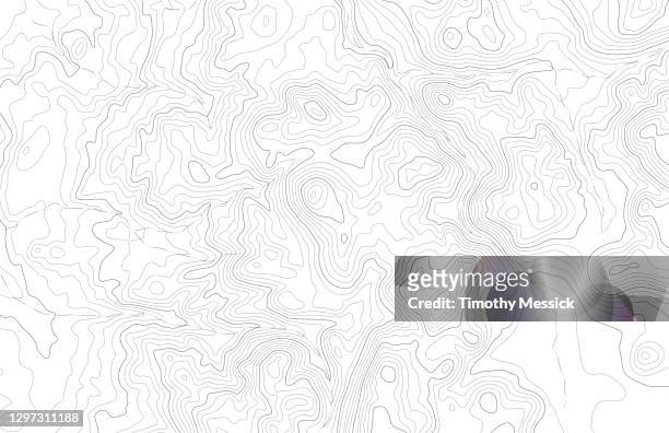 topographic map contours - rolling landscape stock illustrations