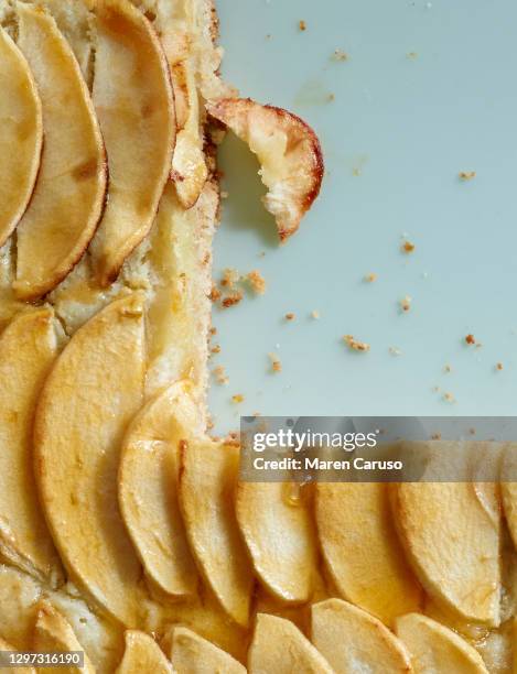 apple tart - missing bite stock pictures, royalty-free photos & images