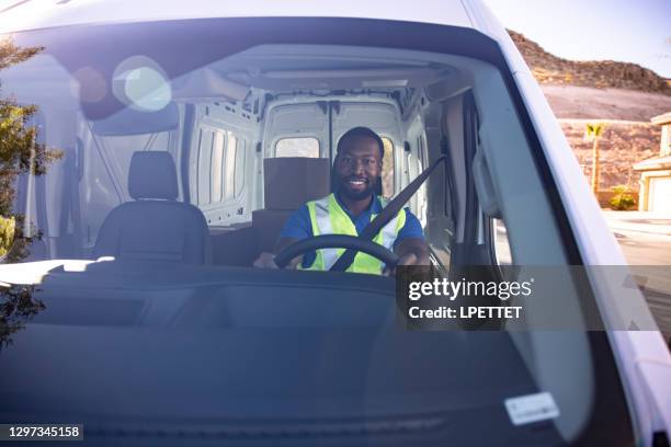 cargo van delivery - african lorry stock pictures, royalty-free photos & images