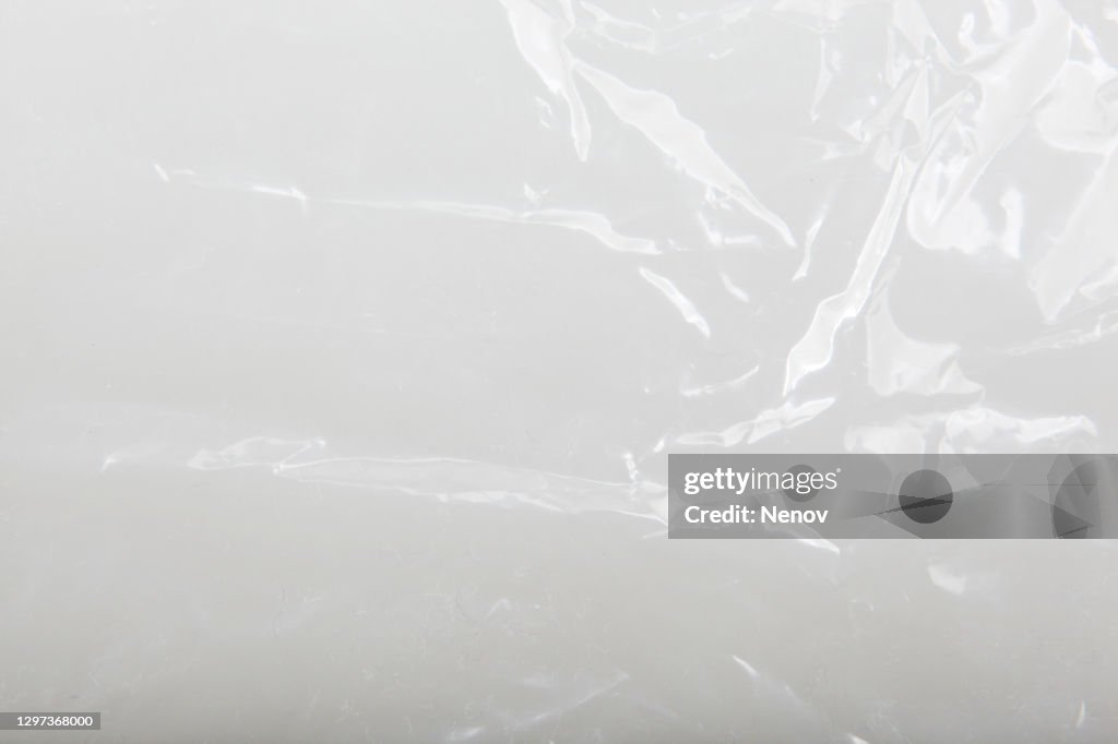 Close-Up Of Empty Plastic Bag Background
