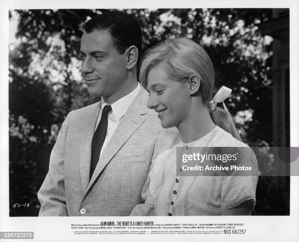 American actors Alan Arkin and Sondra Locke in a publicity still for Robert Ellis Miller’s 1968 drama, 'The Heart Is A Lonely Hunter'. Filming took...