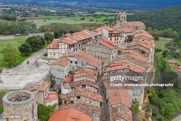 frias, medieval village in the province of burgos, in spain - burgos stock pictures, royalty-free photos & images