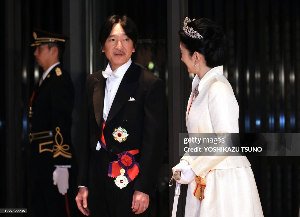 Le prince héritier japonais Fumihito et la princesse Kiko