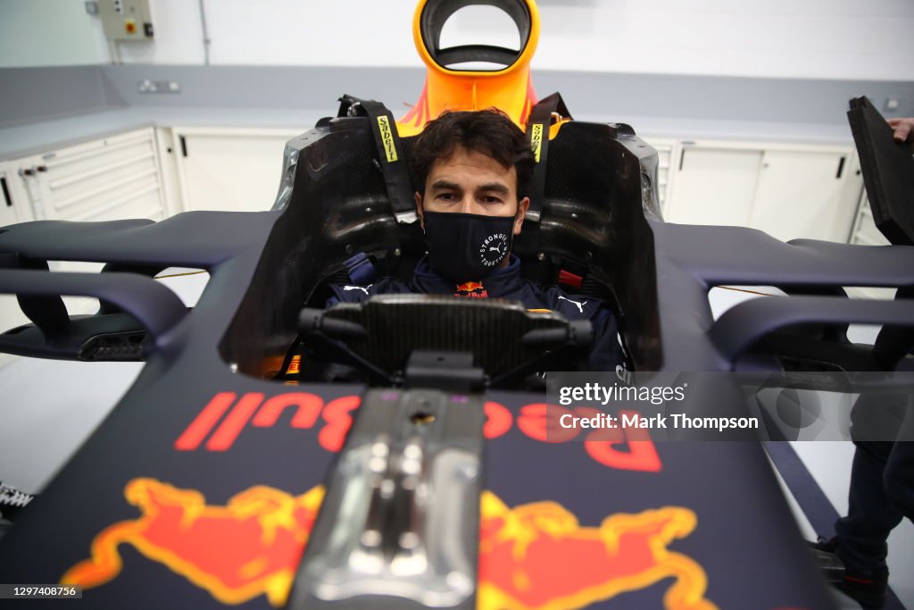 Sergio Perez Visits Red Bull Racing Factory