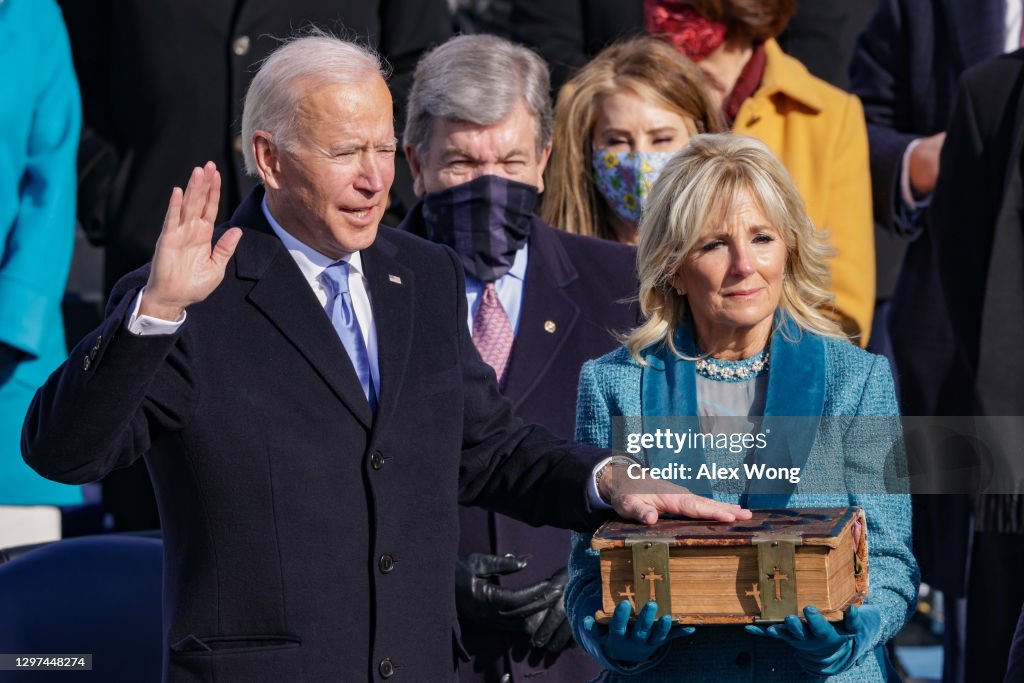 Joe Biden Sworn In As 46th President Of The United States At U.S. Capitol Inauguration Ceremony