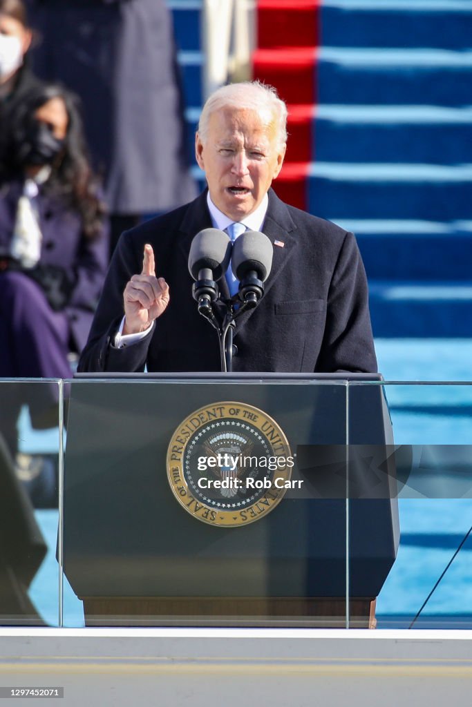 Joe Biden Sworn In As 46th President Of The United States At U.S. Capitol Inauguration Ceremony