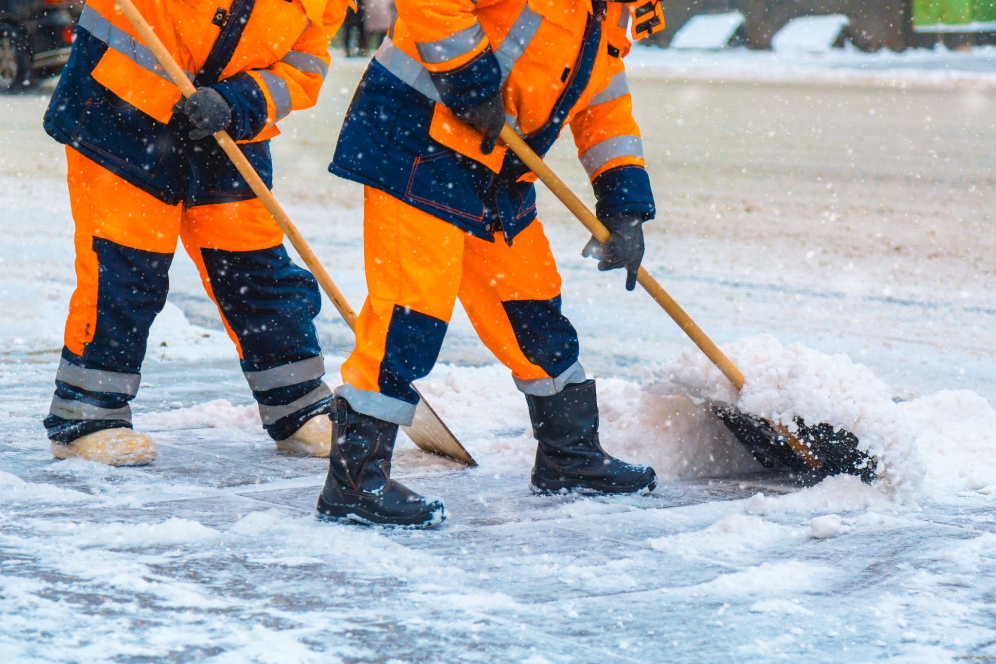 snow removal team