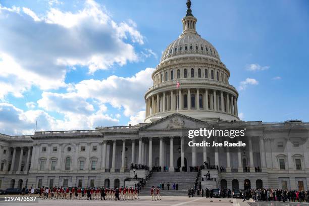 President Joe Biden, First Lady Dr. Jill Biden, U.S. Vice President Kamala Harris and Douglas Emhoff, husband of U.S. Vice President Harris, attend a...