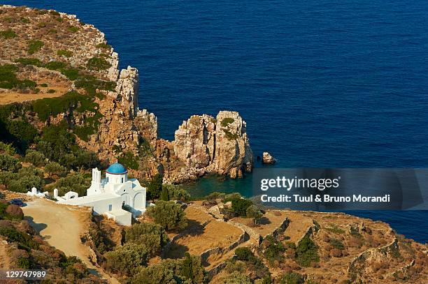 greece, cyclades, sifnos, poulati monastery - sifnos ストックフォトと画像