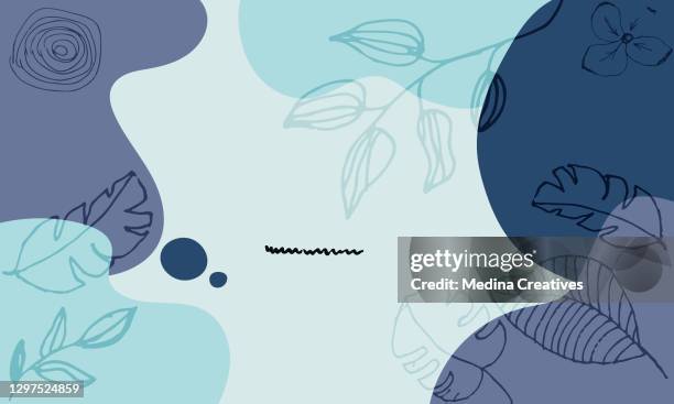 ilustrações, clipart, desenhos animados e ícones de fundo abstrato pastel colorido de vetor floral moderno - spa