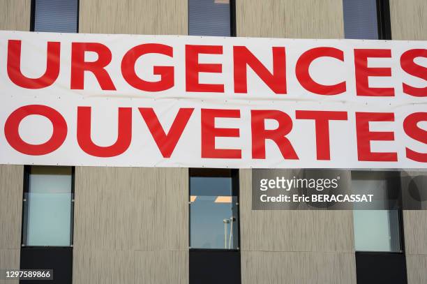 Service des urgences de la clinique de Saint-Jean-de-Védas, 24 mars 2020, département de l'Hérault, Occitanie, France.